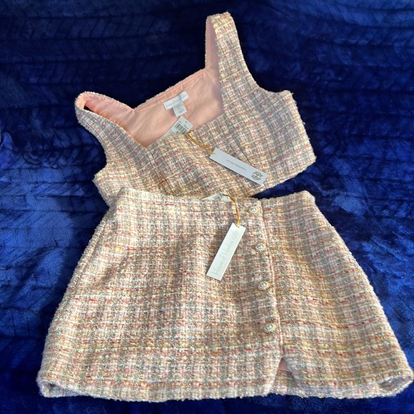 House of Harlow 1960 Dresses & Skirts - NWT HOUSE OF HARLOW 1960 Pixie Dust Tweed 2-Piece Set